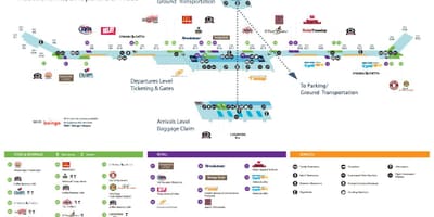 Карту Аэрапорта Дэтройт